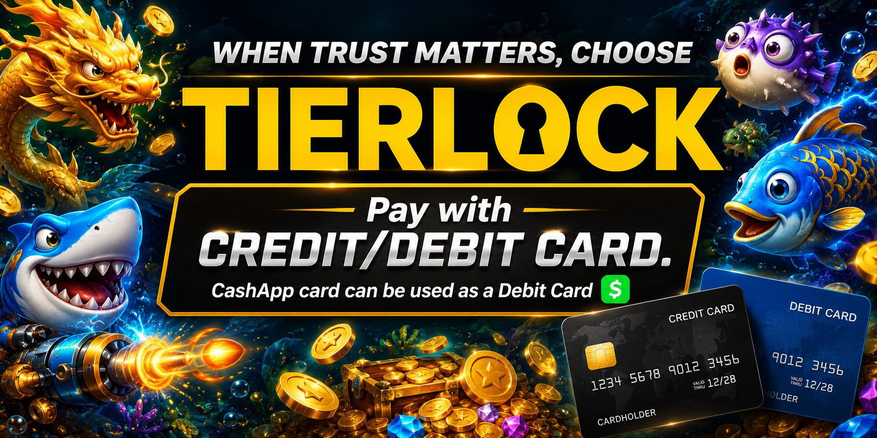 Buy tokens with credit or debit card